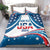Personalized USA Gymnastics Bedding Set 2024 United States Flag Curve Style - Wonder Print Shop