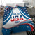 Personalized USA Gymnastics Bedding Set 2024 United States Flag Curve Style - Wonder Print Shop