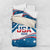 Personalized USA Gymnastics Bedding Set 2024 United States Flag Curve Style - Wonder Print Shop