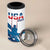 Personalized USA Gymnastics 4 in 1 Can Cooler Tumbler 2024 United States Flag Curve Style - Wonder Print Shop