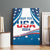 Personalized USA Gymnastics Canvas Wall Art 2024 United States Flag Curve Style - Wonder Print Shop