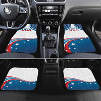 Personalized USA Gymnastics Car Mats 2024 United States Flag Curve Style - Wonder Print Shop