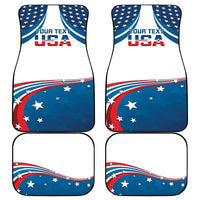 Personalized USA Gymnastics Car Mats 2024 United States Flag Curve Style - Wonder Print Shop