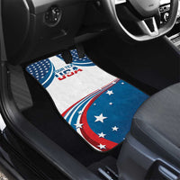 Personalized USA Gymnastics Car Mats 2024 United States Flag Curve Style - Wonder Print Shop