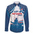 Personalized USA Gymnastics Family Matching Long Sleeve Bodycon Dress and Hawaiian Shirt 2024 United States Flag Curve Style - Wonder Print Shop