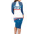 Personalized USA Gymnastics Family Matching Long Sleeve Bodycon Dress and Hawaiian Shirt 2024 United States Flag Curve Style - Wonder Print Shop