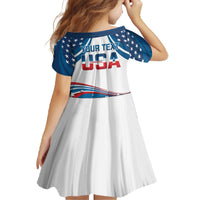 Personalized USA Gymnastics Family Matching Off The Shoulder Long Sleeve Dress and Hawaiian Shirt 2024 United States Flag Curve Style - Wonder Print Shop
