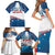 Personalized USA Gymnastics Family Matching Short Sleeve Bodycon Dress and Hawaiian Shirt 2024 United States Flag Curve Style - Wonder Print Shop