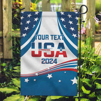 Personalized USA Gymnastics Garden Flag 2024 United States Flag Curve Style - Wonder Print Shop