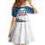 Personalized USA Gymnastics Kid Short Sleeve Dress 2024 United States Flag Curve Style - Wonder Print Shop