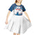 Personalized USA Gymnastics Kid Short Sleeve Dress 2024 United States Flag Curve Style - Wonder Print Shop