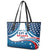 Personalized USA Gymnastics Leather Tote Bag 2024 United States Flag Curve Style - Wonder Print Shop