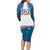 Personalized USA Gymnastics Long Sleeve Bodycon Dress 2024 United States Flag Curve Style - Wonder Print Shop