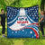 Personalized USA Gymnastics Quilt 2024 United States Flag Curve Style - Wonder Print Shop