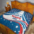 Personalized USA Gymnastics Quilt 2024 United States Flag Curve Style - Wonder Print Shop