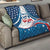 Personalized USA Gymnastics Quilt 2024 United States Flag Curve Style - Wonder Print Shop
