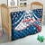 Personalized USA Gymnastics Quilt 2024 United States Flag Curve Style - Wonder Print Shop