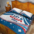 Personalized USA Gymnastics Quilt Bed Set 2024 United States Flag Curve Style - Wonder Print Shop
