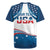Personalized USA Gymnastics Rugby Jersey 2024 United States Flag Curve Style - Wonder Print Shop