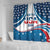 Personalized USA Gymnastics Shower Curtain 2024 United States Flag Curve Style