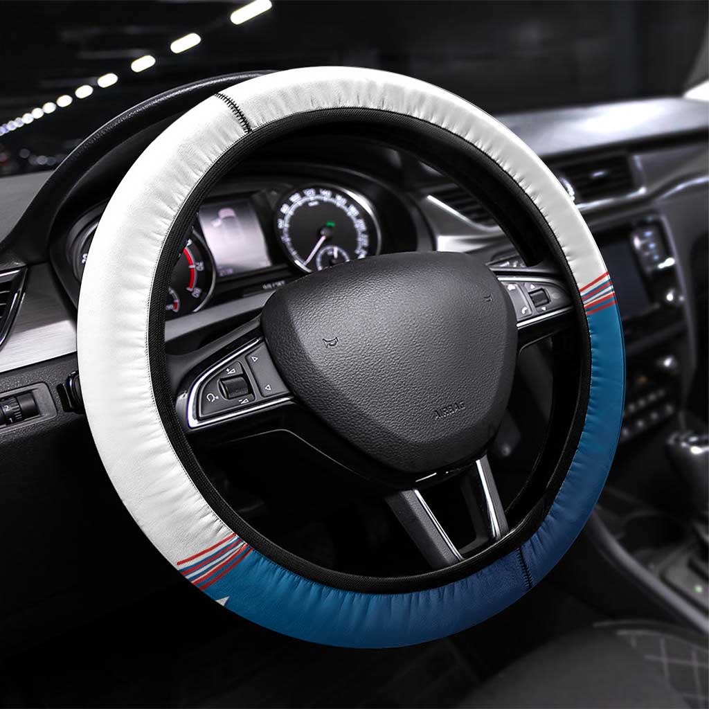 USA Gymnastics Steering Wheel Cover 2024 United States Flag Curve Style - Wonder Print Shop