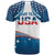 Personalized USA Gymnastics T Shirt 2024 United States Flag Curve Style - Wonder Print Shop