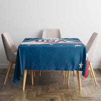 Personalized USA Gymnastics Tablecloth 2024 United States Flag Curve Style - Wonder Print Shop