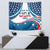 Personalized USA Gymnastics Tapestry 2024 United States Flag Curve Style - Wonder Print Shop