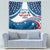 Personalized USA Gymnastics Tapestry 2024 United States Flag Curve Style - Wonder Print Shop