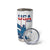 Personalized USA Gymnastics Tumbler Cup 2024 United States Flag Curve Style - Wonder Print Shop