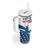 Personalized USA Gymnastics Tumbler With Handle 2024 United States Flag Curve Style - Wonder Print Shop