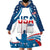 Personalized USA Gymnastics Wearable Blanket Hoodie 2024 United States Flag Curve Style - Wonder Print Shop