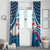 Personalized USA Gymnastics Window Curtain 2024 United States Flag Curve Style - Wonder Print Shop
