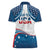 Personalized USA Gymnastics Women Polo Shirt 2024 United States Flag Curve Style - Wonder Print Shop
