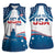 Personalized USA Gymnastics Women Sleeveless Polo Shirt 2024 United States Flag Curve Style - Wonder Print Shop