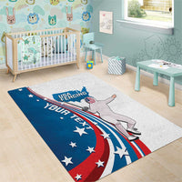 Personalized USA Fencing Area Rug 2024 United States Flag Curve Style - Wonder Print Shop