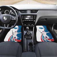 Personalized USA Fencing Car Mats 2024 United States Flag Curve Style - Wonder Print Shop