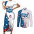 Personalized USA Fencing Couples Matching Short Sleeve Bodycon Dress and Long Sleeve Button Shirt 2024 United States Flag Curve Style - Wonder Print Shop