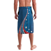 Personalized USA Fencing Lavalava 2024 United States Flag Curve Style - Wonder Print Shop