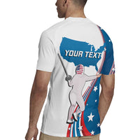 Personalized USA Fencing Rugby Jersey 2024 United States Flag Curve Style - Wonder Print Shop