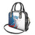 Personalized USA Fencing Shoulder Handbag 2024 United States Flag Curve Style