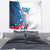 Personalized USA Fencing Tapestry 2024 United States Flag Curve Style - Wonder Print Shop