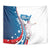 Personalized USA Fencing Tapestry 2024 United States Flag Curve Style - Wonder Print Shop
