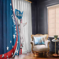Personalized USA Fencing Window Curtain 2024 United States Flag Curve Style - Wonder Print Shop