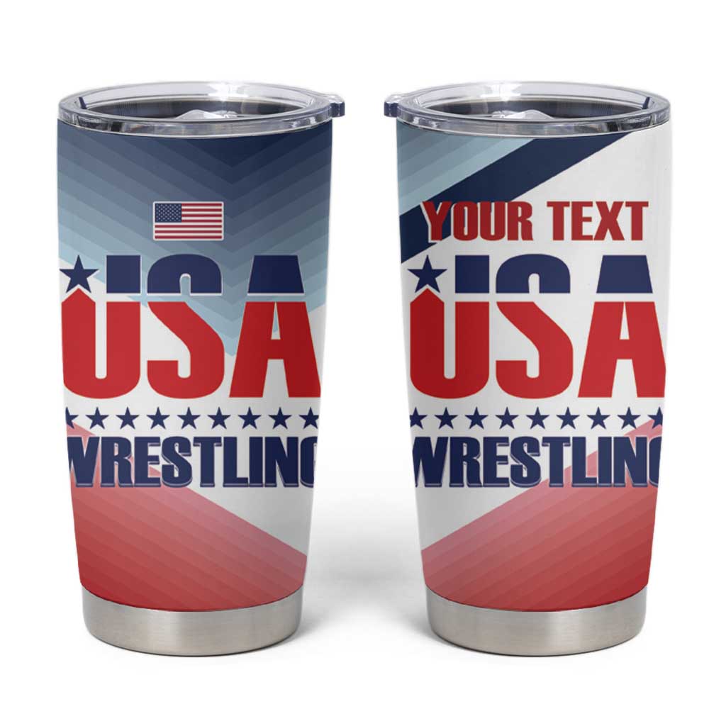 Personalized USA Wrestling Tumbler Cup 2024 Sporty Style - Wonder Print Shop