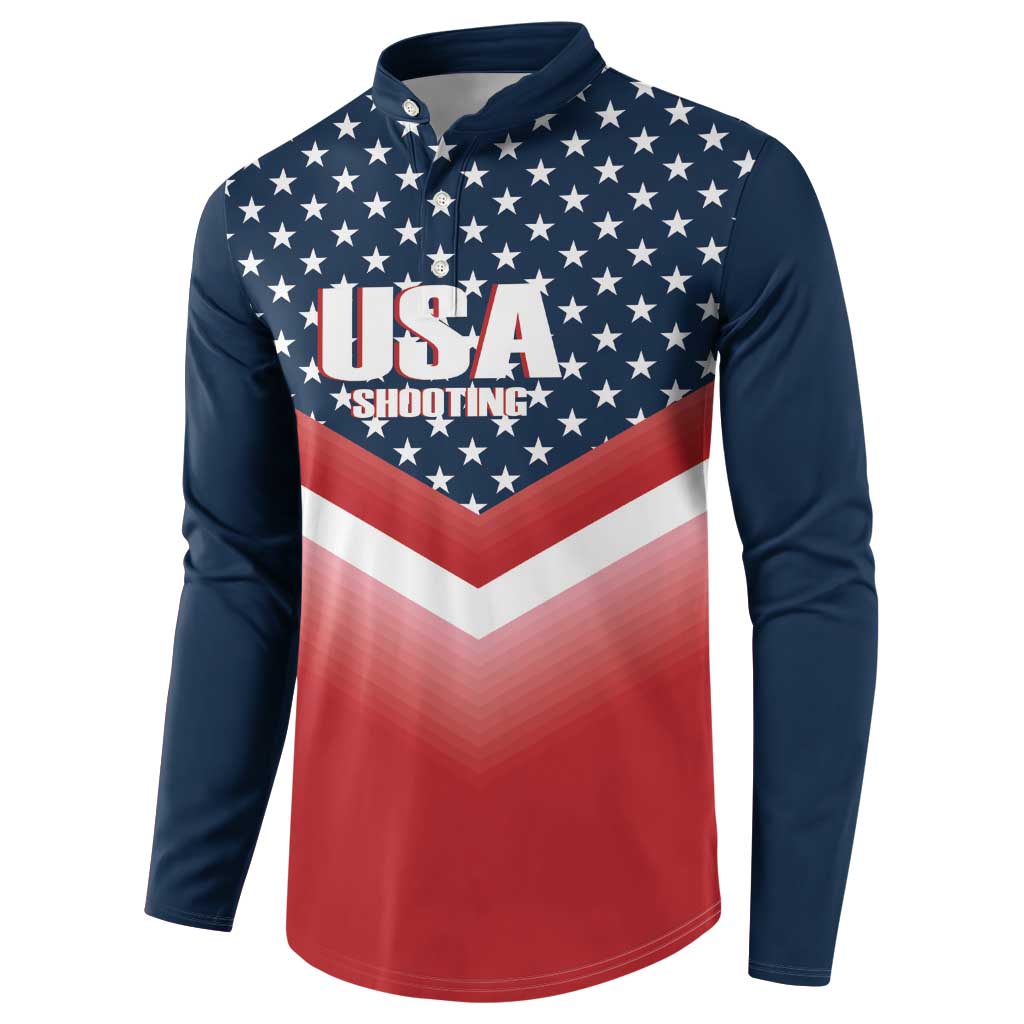 Custom USA Shooting Button Sweatshirt 2024 Sporty Style - Wonder Print Shop