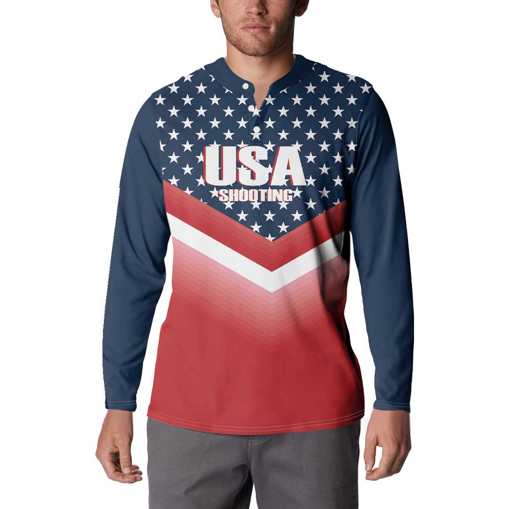 Custom USA Shooting Button Sweatshirt 2024 Sporty Style - Wonder Print Shop