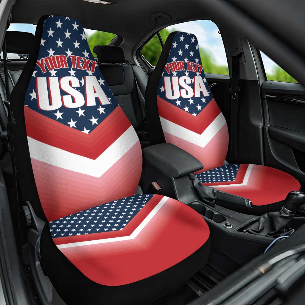 Custom USA Shooting Car Seat Cover 2024 Sporty Style - Wonder Print Shop