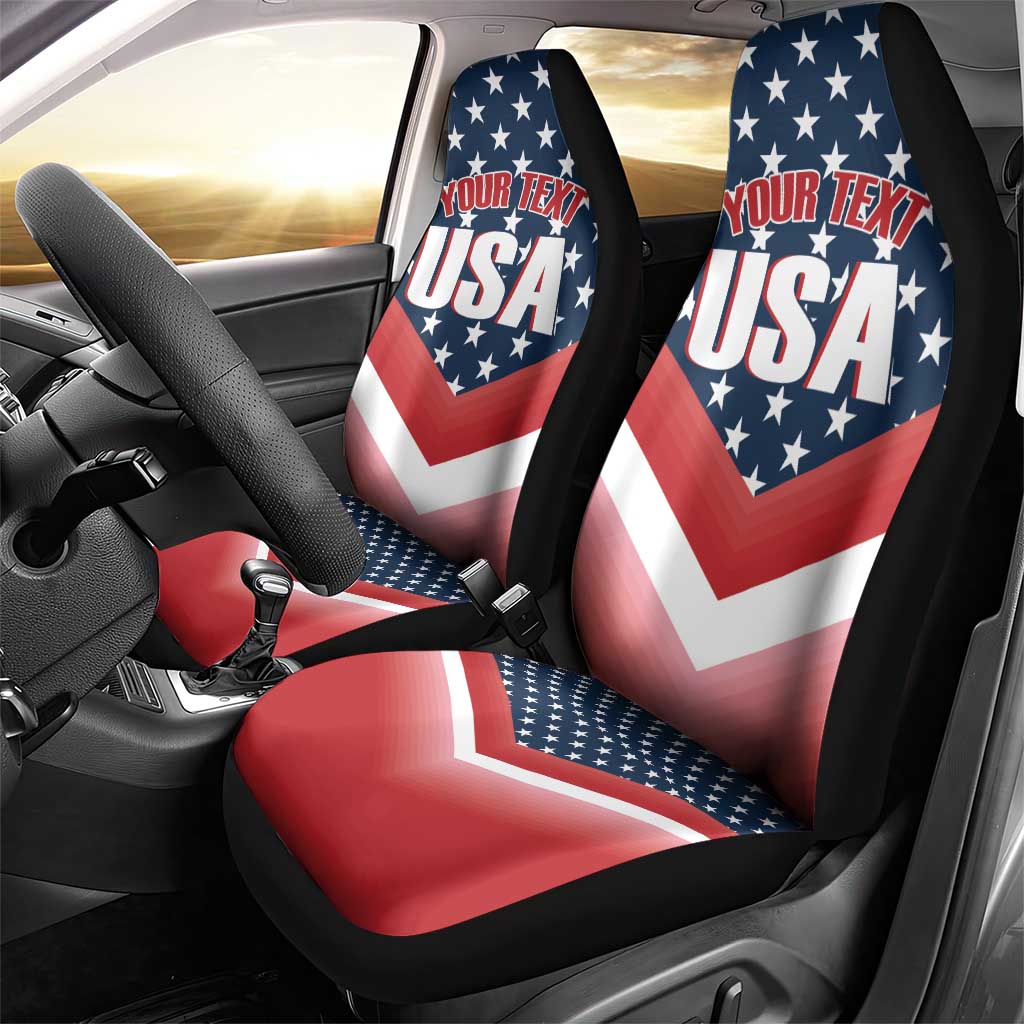 Custom USA Shooting Car Seat Cover 2024 Sporty Style - Wonder Print Shop