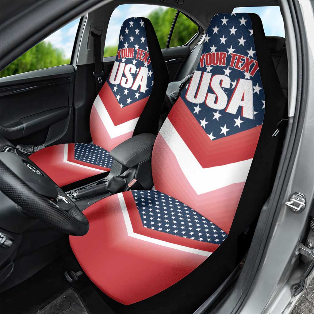 Custom USA Shooting Car Seat Cover 2024 Sporty Style - Wonder Print Shop